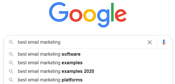 bedste email marketing software google søgning